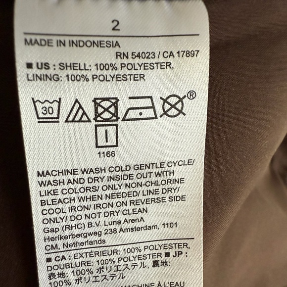 Banana Republic Faux Leather Crop Top Brown Chocolate Size 2 NWT - Picture 4 of 8